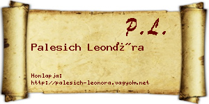 Palesich Leonóra névjegykártya